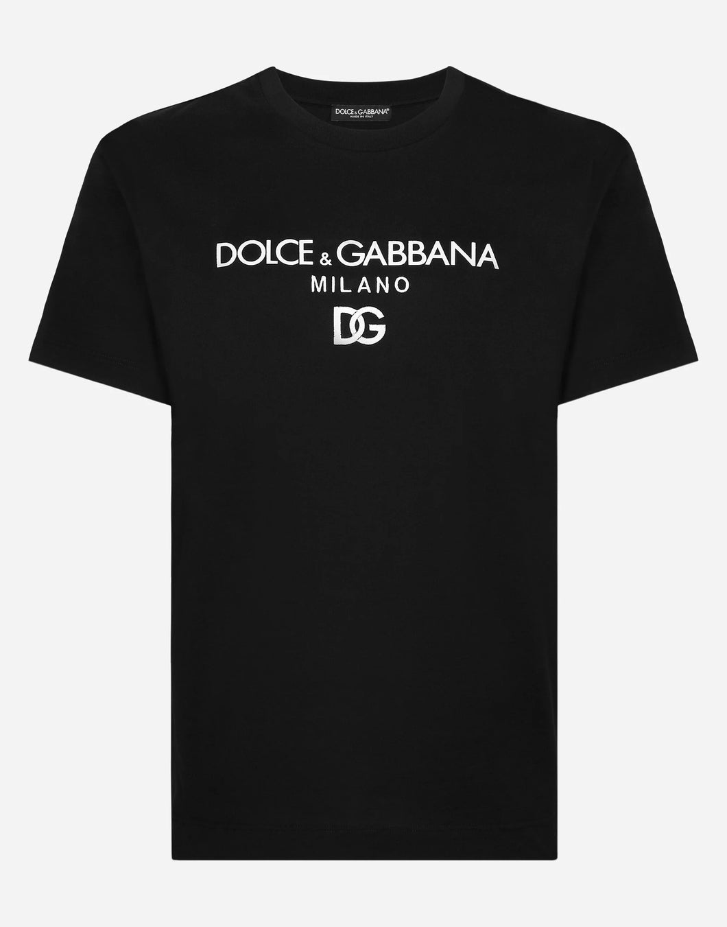 DOLCE & GABBANA T-shirt in cotone con ricamo DG