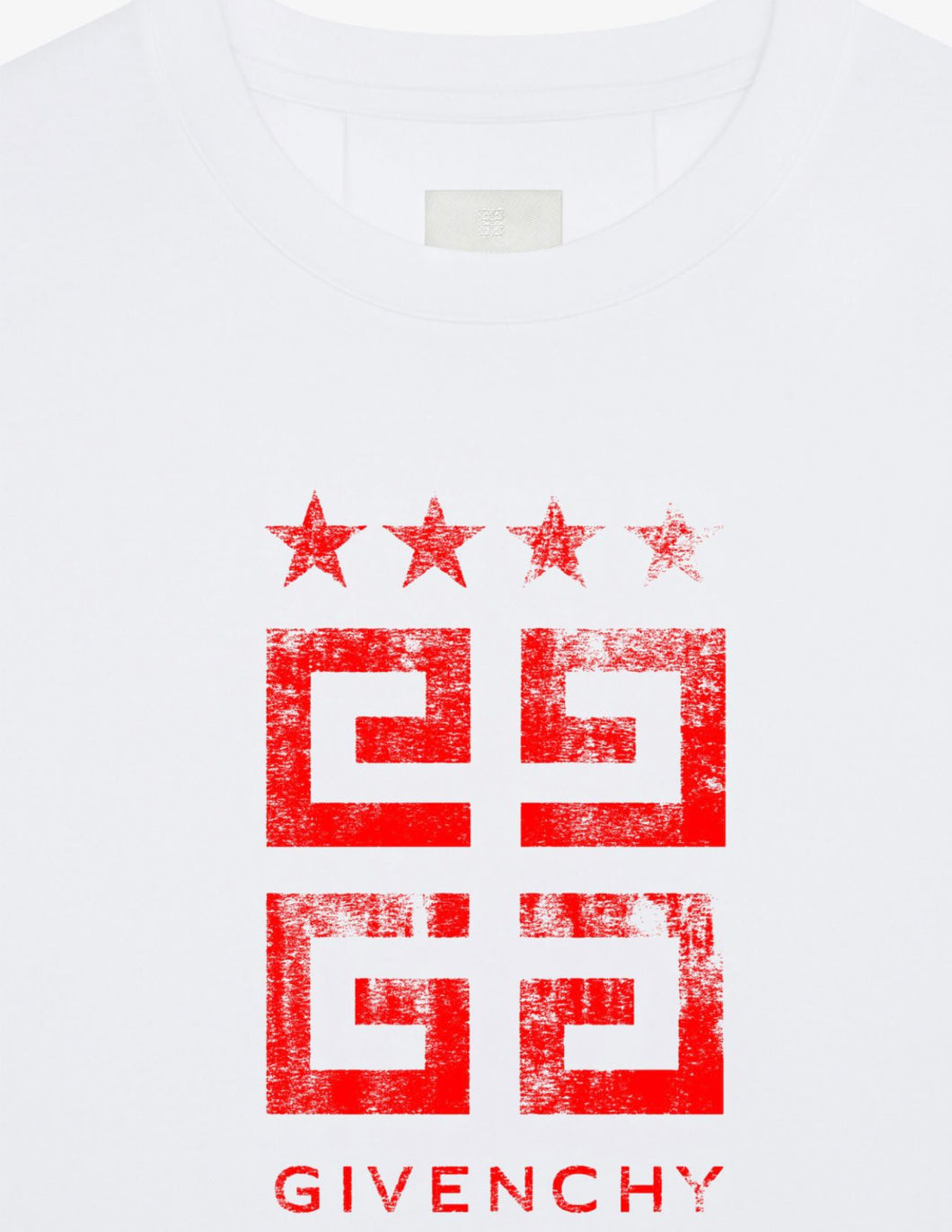 GIVENCHY t-shirt slim 4G stars in cotone Spring/Summer 2024